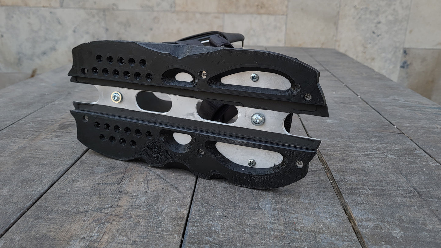 Fractal Symbol Walkable (Alu sole, 3d printed sliders)