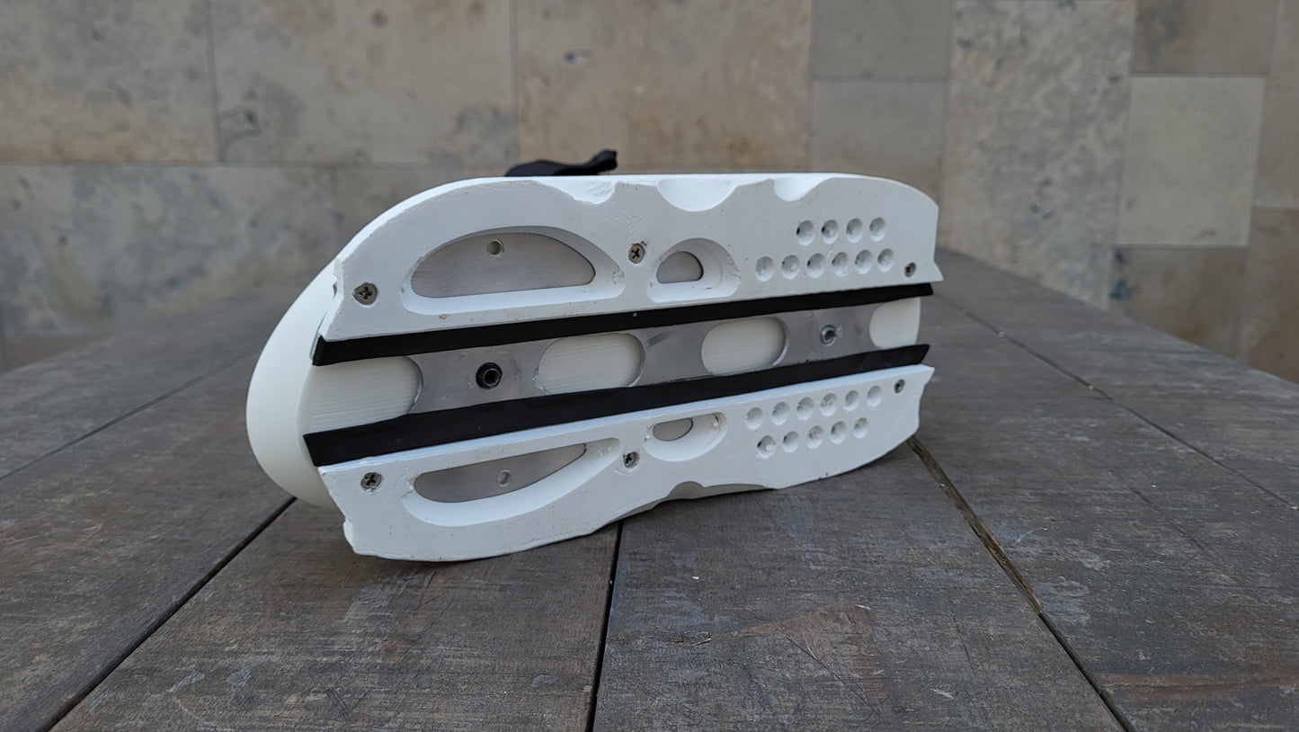 Fractal Symbol (Alu sole, 3d printed sliders)